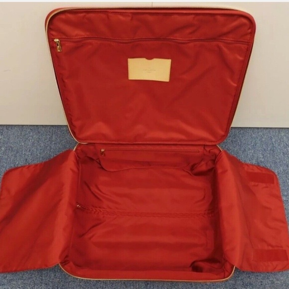 Louis Vuitton Pegase Red Patent 45 Leather Travel Bag Authentic Rolling bag - Picture 4 of 5